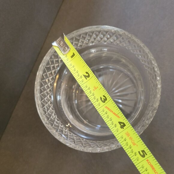 Vintage Cut Glass Jar With Silver-Plated Lid & Knob - Picture 4 of 9